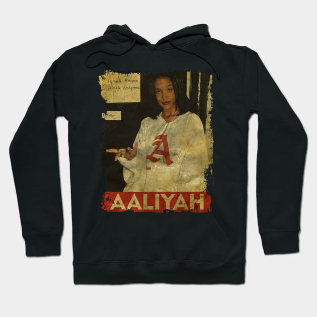 TEXTURE ART- Aaliyah - RETRO STYLE Hoodie by ZiziVintage